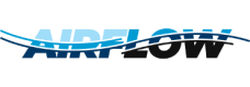 Logo of Airflow with a stylized blue wave design across the text.